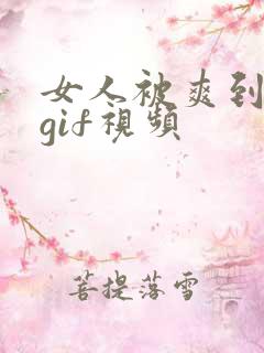 女人被爽到呻吟gif视频