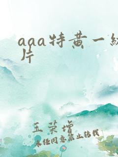 aaa特黄一级片