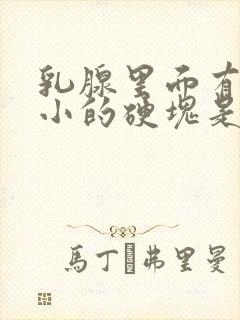 乳腺里面有一个小的硬块是怎么回事