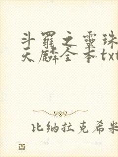 斗罗之灵珠神剑天麟全本txt免费下载