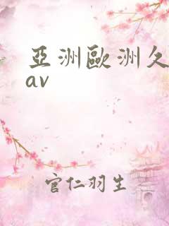 亚洲欧洲久久久av