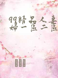 99精品人妻少妇一区二区