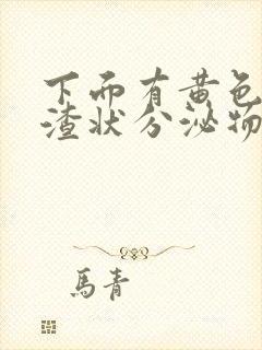 下面有黄色豆腐渣状分泌物没有异味