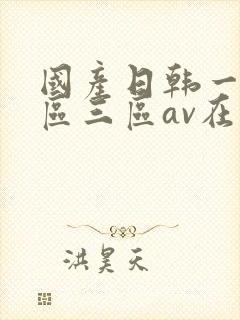 国产日韩一区二区三区av在线
