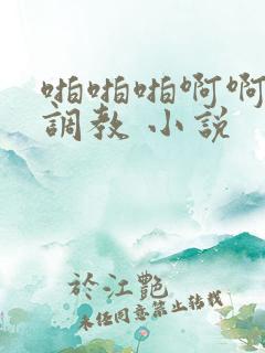 啪啪啪啊啊啊性调教 小说