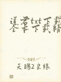 道君txt下载全本下载精校