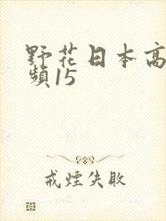 野花日本高清视频15