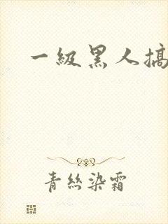 一级黑人搞少妇