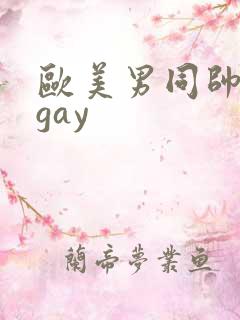 欧美男同帅激情gay
