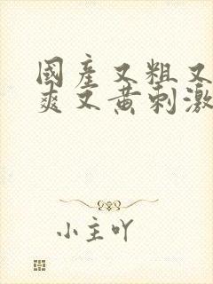 国产又粗又猛又爽又黄刺激视频