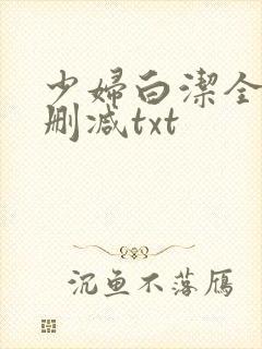 少妇白洁全文无删减txt