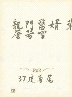 龙门医婿 叶凡唐若雪