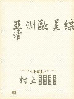 亚洲欧美综合高清