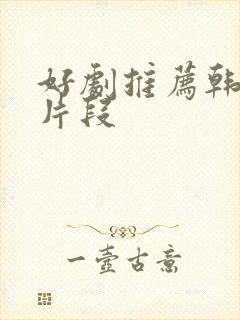 好剧推荐韩剧长片段