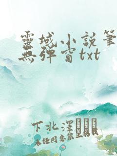 灵域小说笔趣阁无弹窗txt