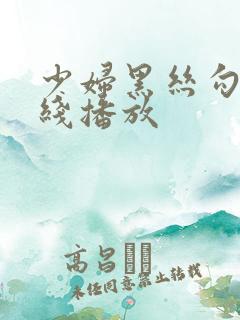 少妇黑丝勾引在线播放