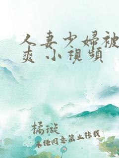 人妻少妇被粗大爽 小视频