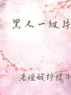 黑人一级片.