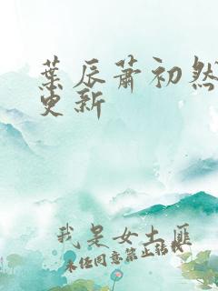 叶辰萧初然最快更新