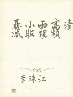 聂小雨高清无删减版视频