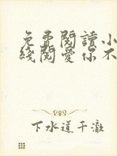 免费阅读小说在线阅爱你不过荒唐一场