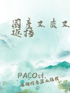 国产又爽又黄无遮挡