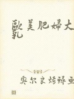 欧美肥妇大波大乳