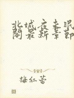 北城夜未眠笔趣阁最新章节无弹窗