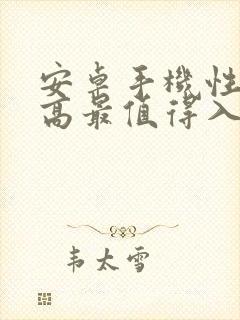 安卓手机性价比高最值得入手