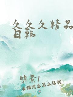 久久久精品国产日韩