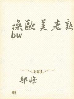 操欧美老熟妇bbw