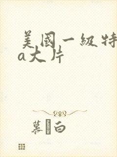 美国一级特黄aa大片