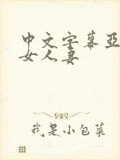 中文字幕亚洲熟女人妻