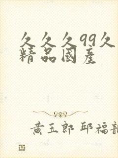 久久久99久久精品国产