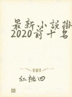 最新小说排行榜2020前十名