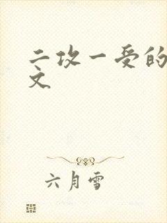 二攻一受的调教文