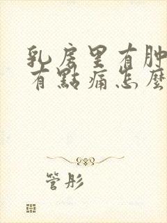 乳房里有肿块还有点痛怎么办