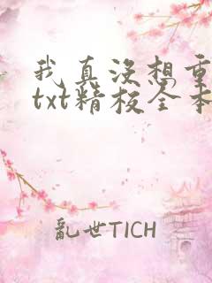 我真没想重生啊txt精校全本