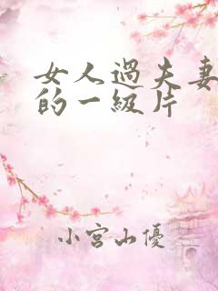 女人过夫妻生活的一级片