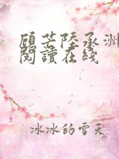 顾芒陆承洲免费阅读在线