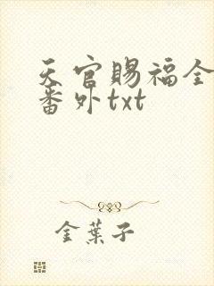 天官赐福全文加番外txt