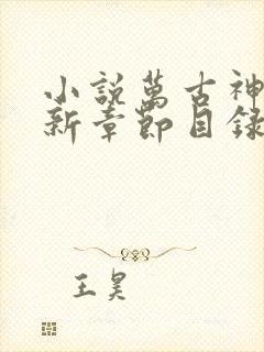 小说万古神帝最新章节目录