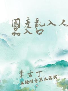 国产乱入人妻精品入口