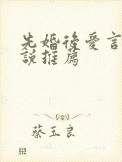 先婚后爱言情小说推荐