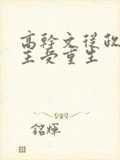 高干文从政双男主受重生