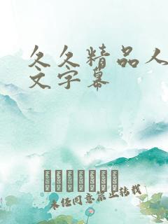 久久精品人妻中文字幕