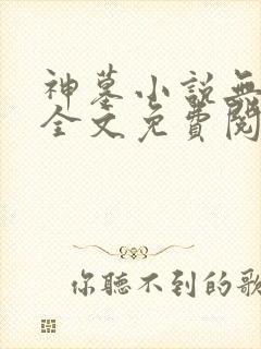 神墓小说无弹窗全文免费阅读
