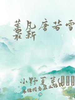 叶凡唐若雪最快最新