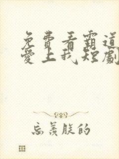 免费看霸道总裁爱上我短剧