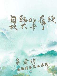 日韩av在线播放不卡了